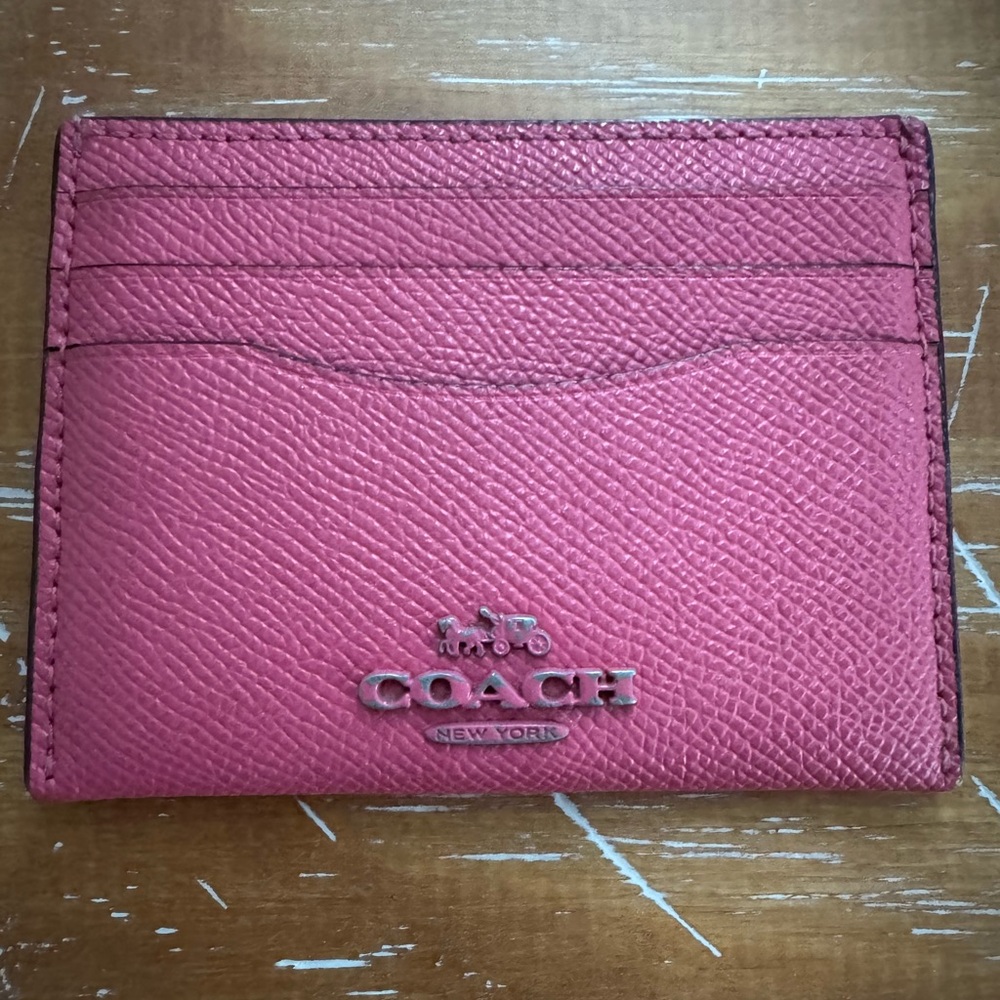 Coach Fuchsia Pink Card Case